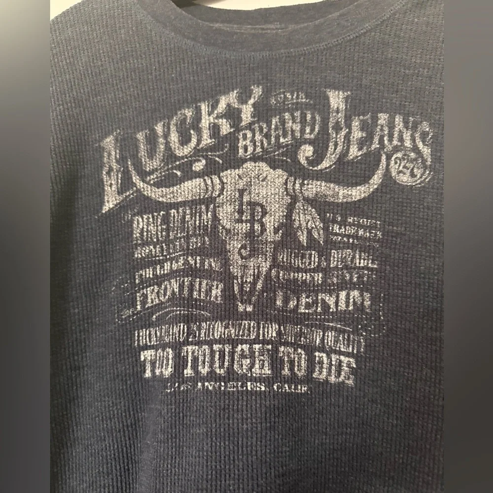 Lucky Brand ribbed long sleeve tee